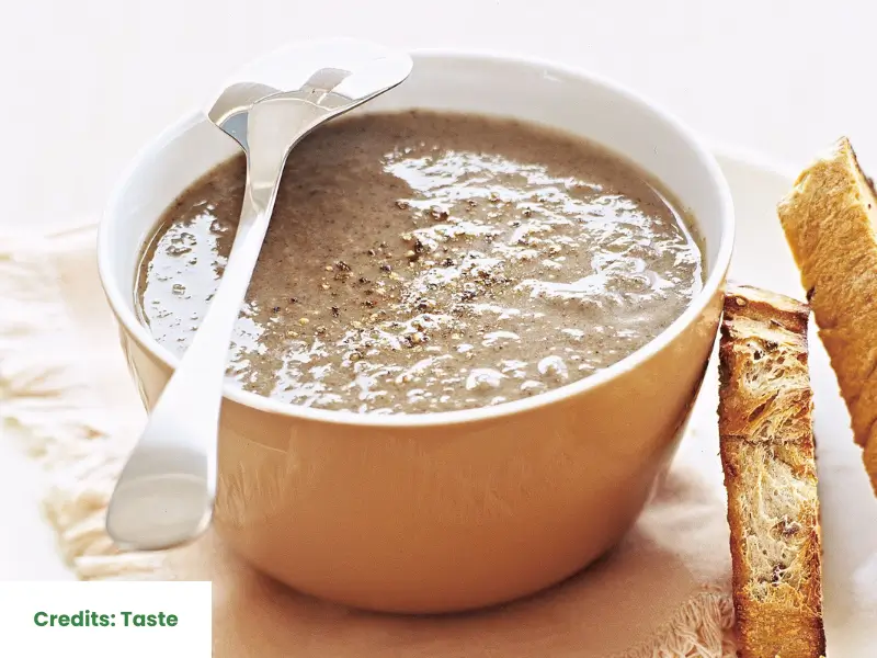 Mushroom leek soup