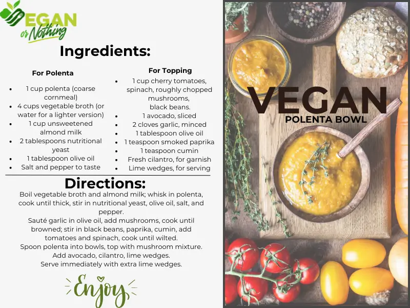 vegan polenta bowl recipe