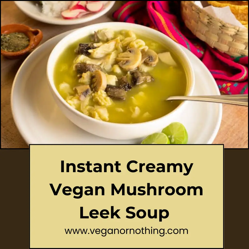 leek mushroom soup